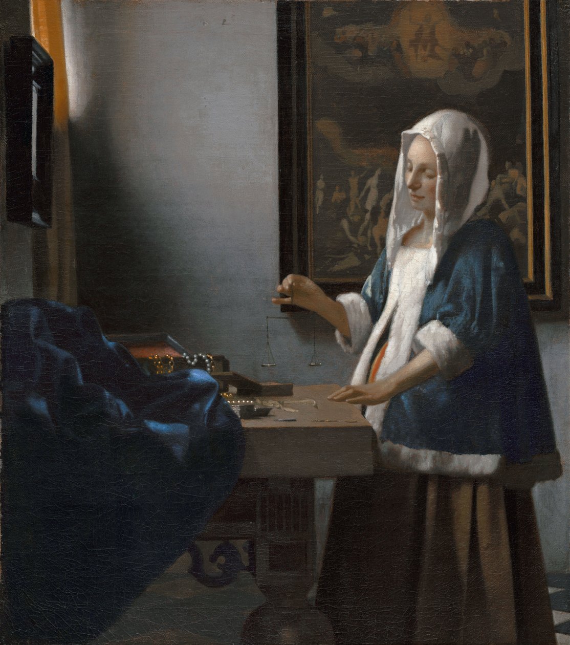 Žena držící váhy od Johannes Vermeer