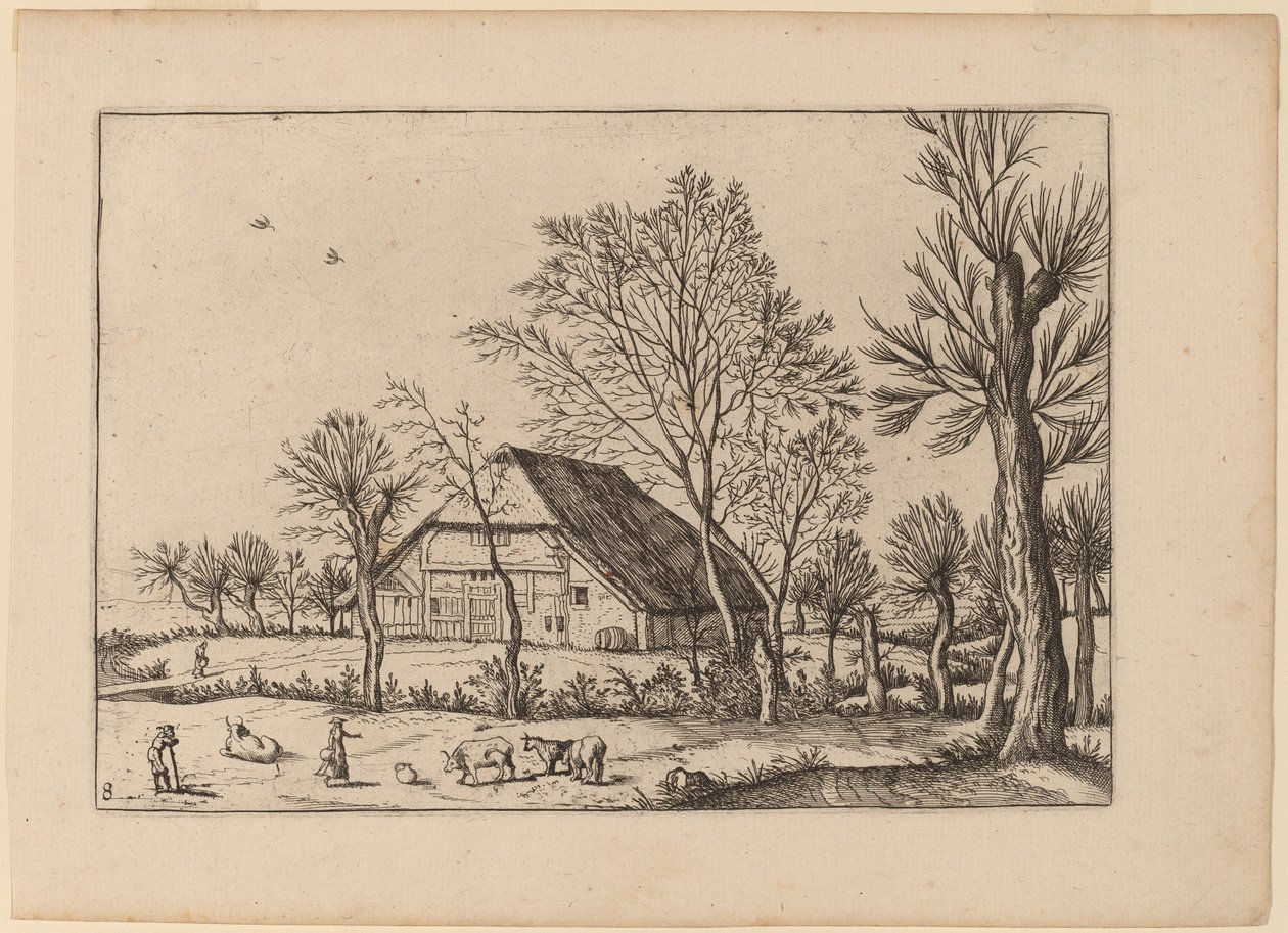 Farma od Johannes and Lucas van Doetechum after Master of the Small Landscapes