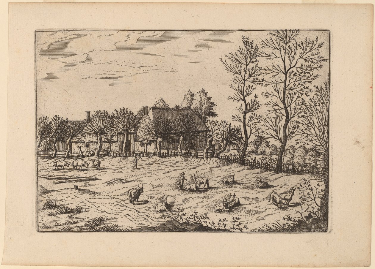 Farma od Johannes and Lucas van Doetechum after Master of the Small Landscapes