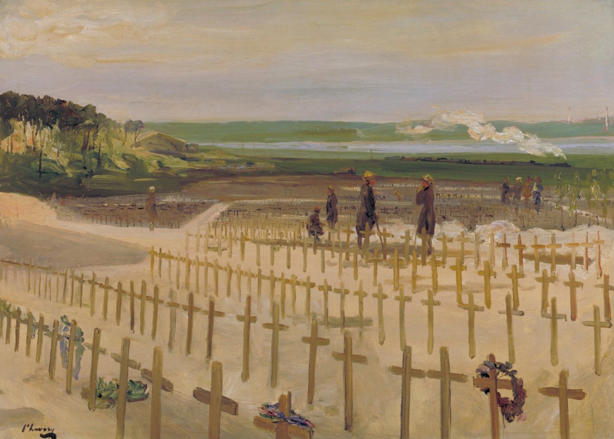 Hřbitov od John Lavery