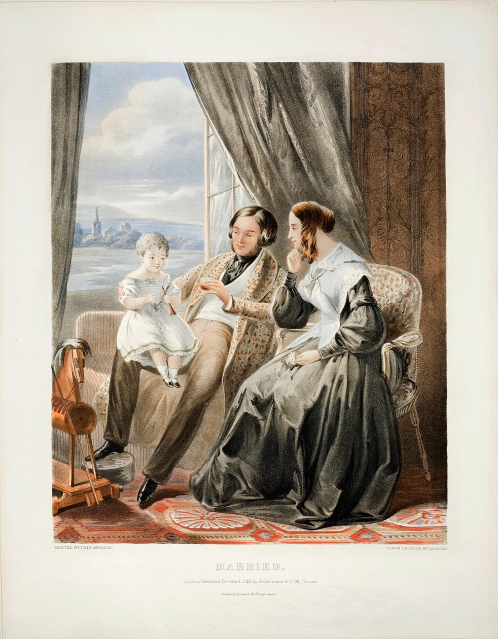 Ženatý, litho Thomas Fairland (1804-52), vydal Ackermann and Co., 1840 od John Absolon