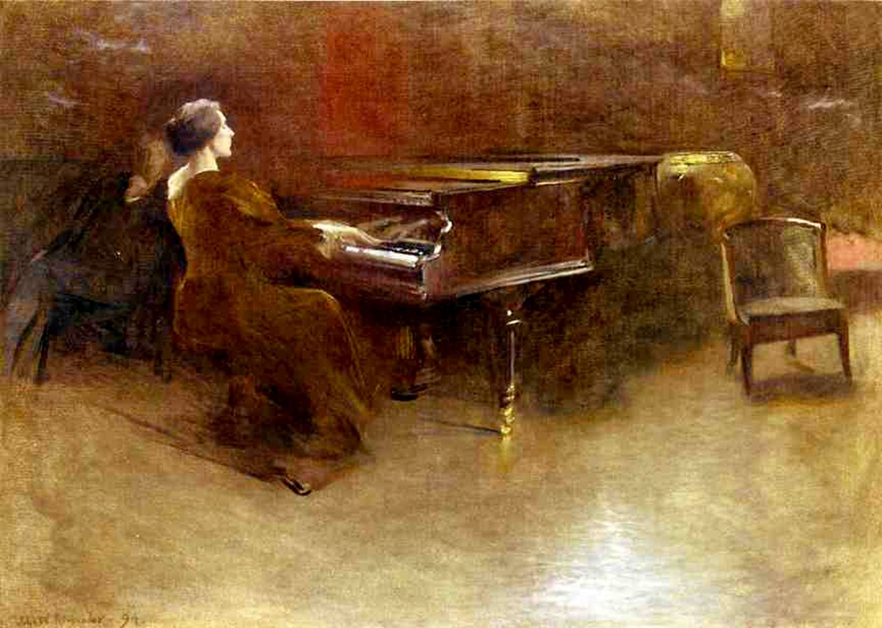 U klavíru, 1894 od John Alexander