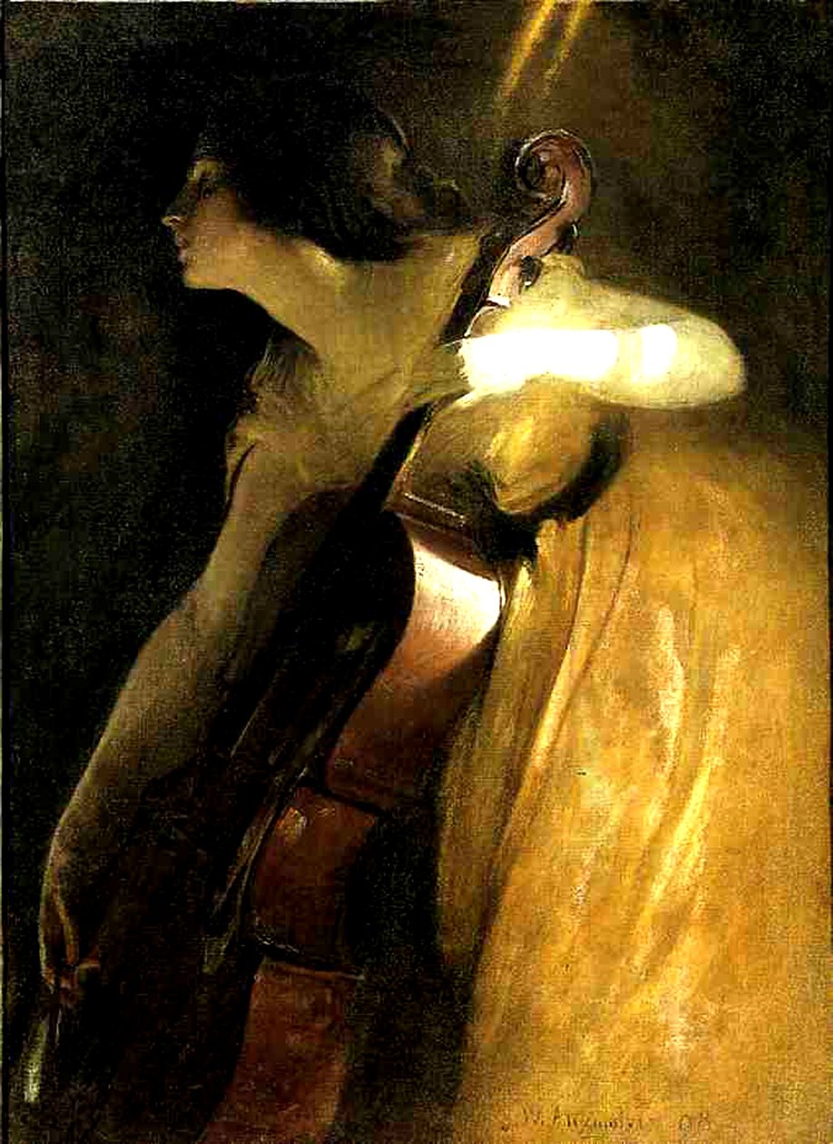 Violoncellista, 1898 od John Alexander