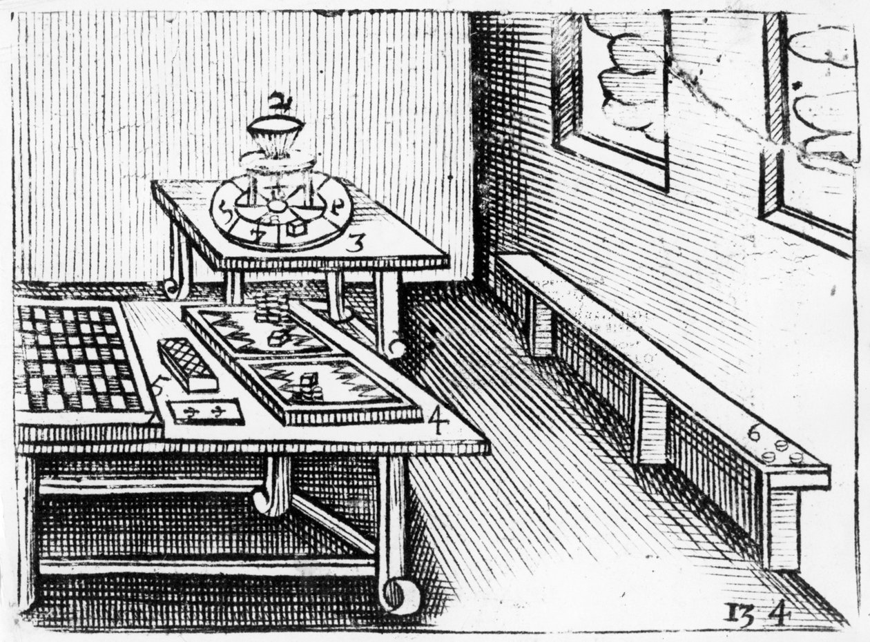 Deskové hry od Orbis Sensual Pictus, 1658 od John Amos Comenius