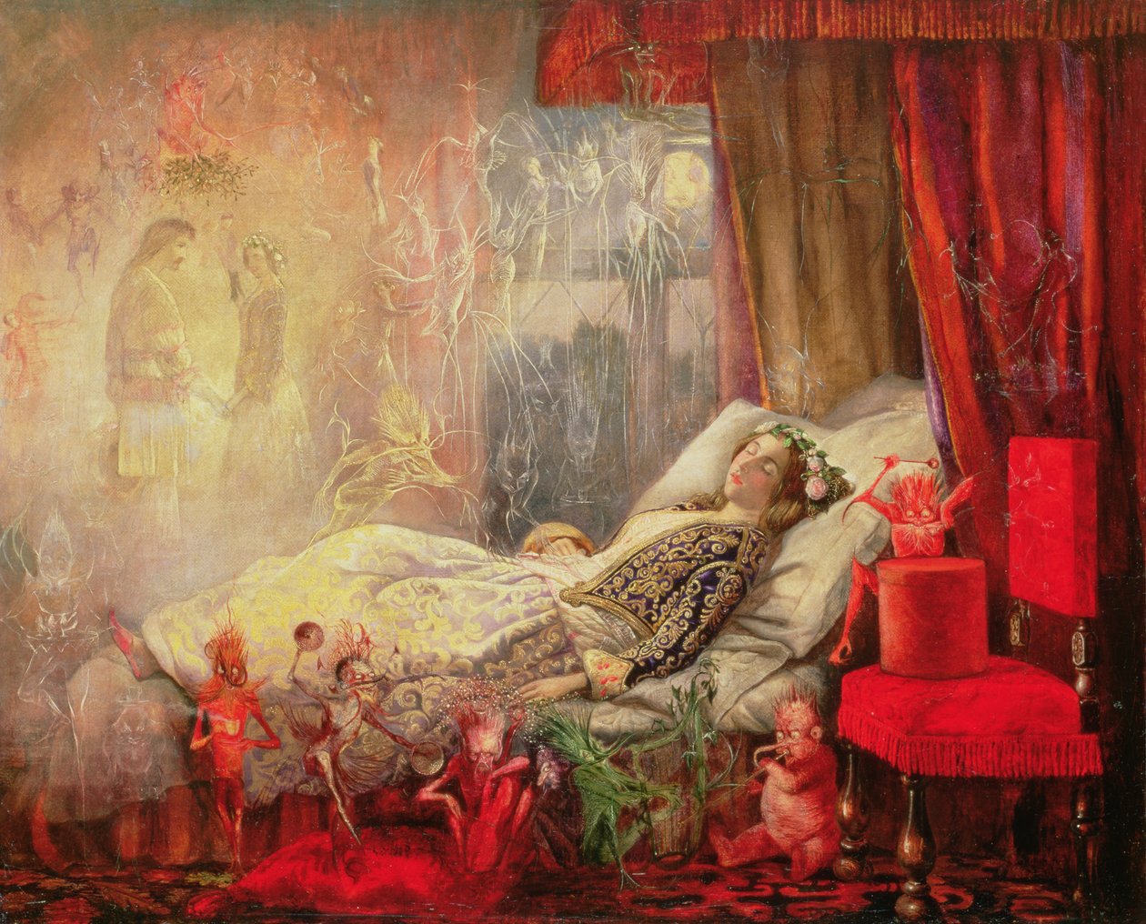 The Stuff that Dreams Are Made Of, 1858 (viz také 91898) od John Anster Fitzgerald