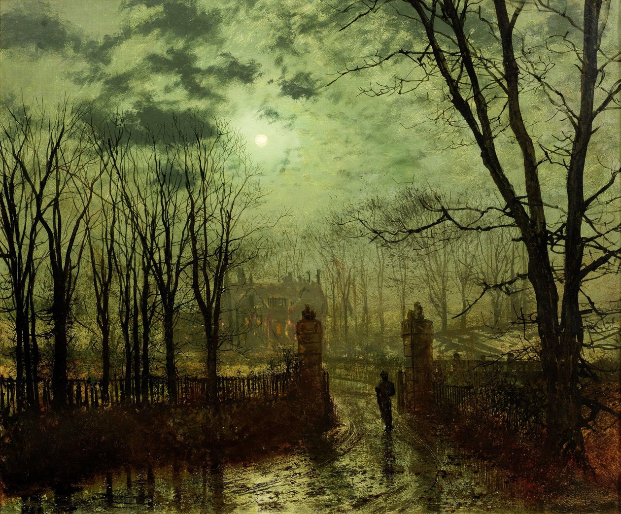 V parku Gaten od John Atkinson Grimshaw