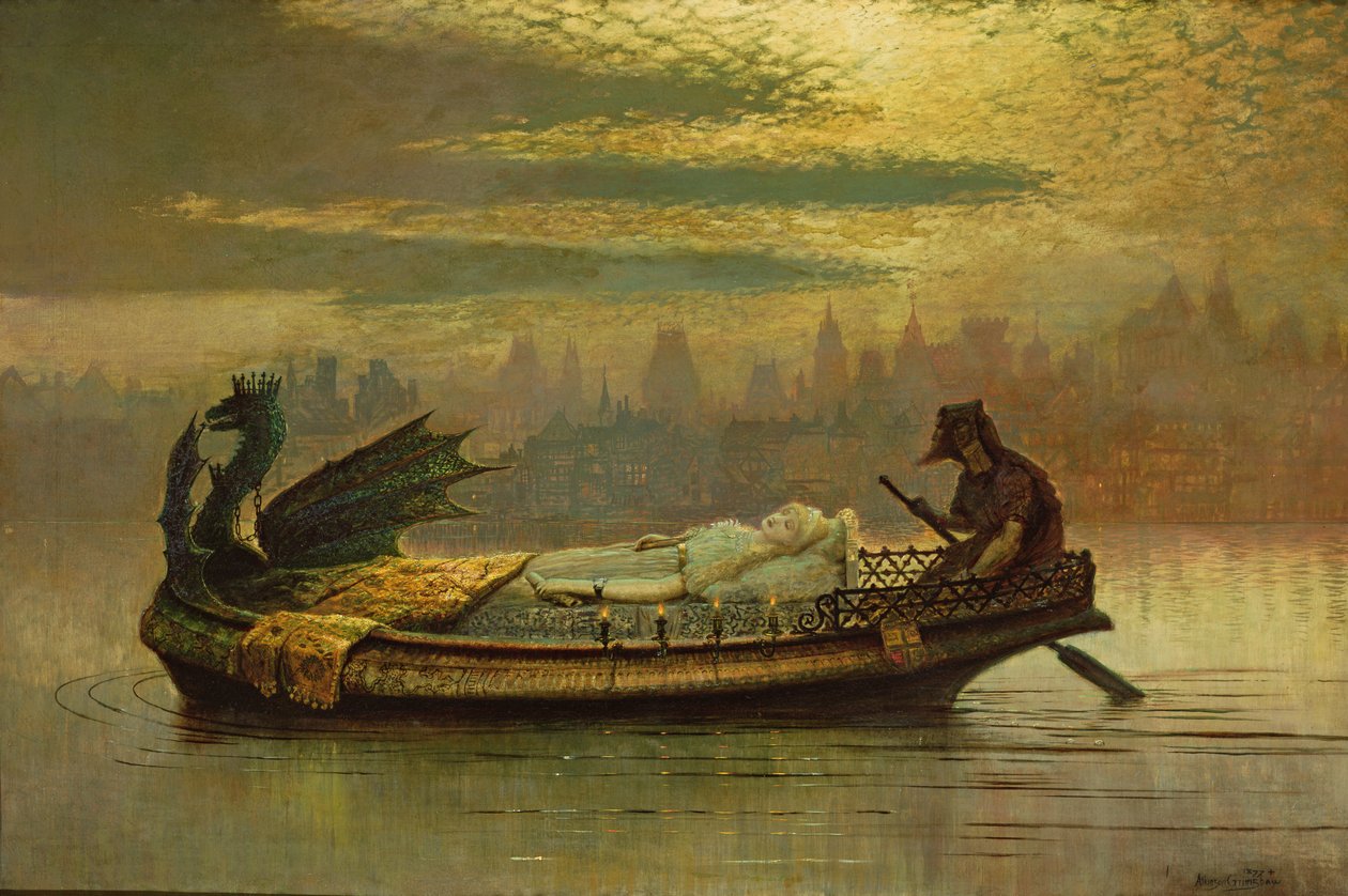 Elaine, 1877 od John Atkinson Grimshaw