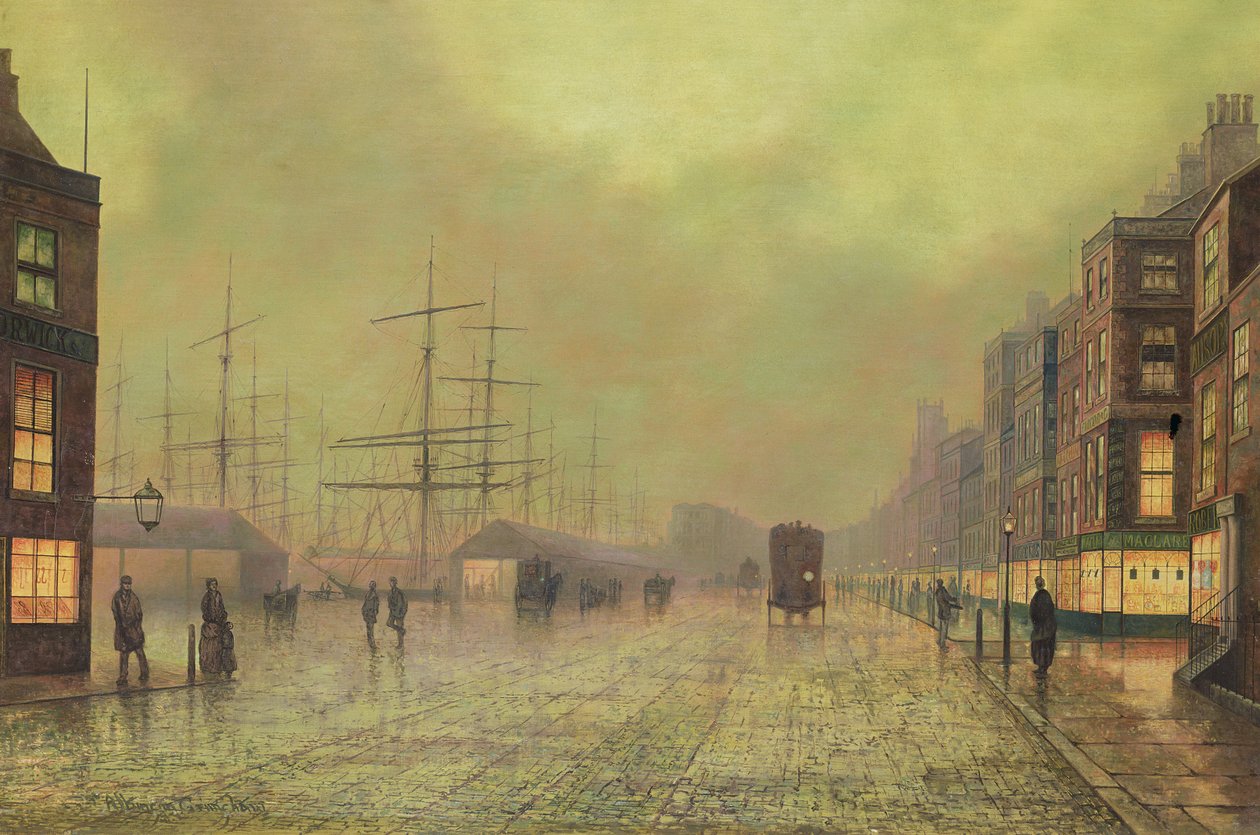 Glasgowské doky od John Atkinson Grimshaw