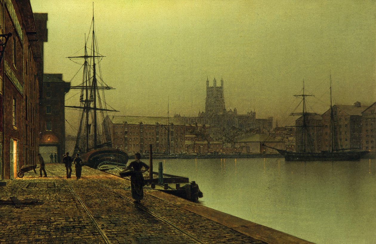 Gloucester Docks, 1880-90 od John Atkinson Grimshaw