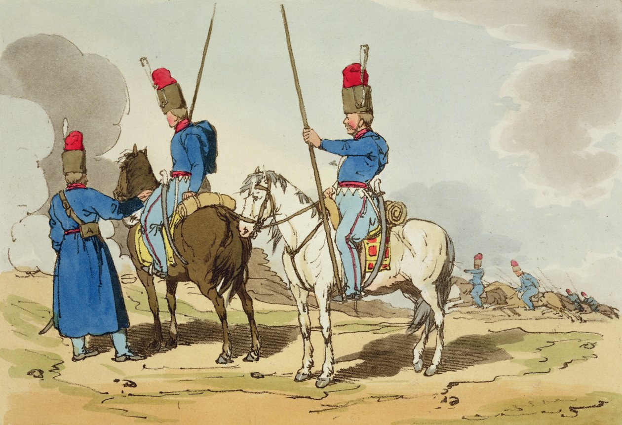 Kozáci, 1803 od John Augustus Atkinson