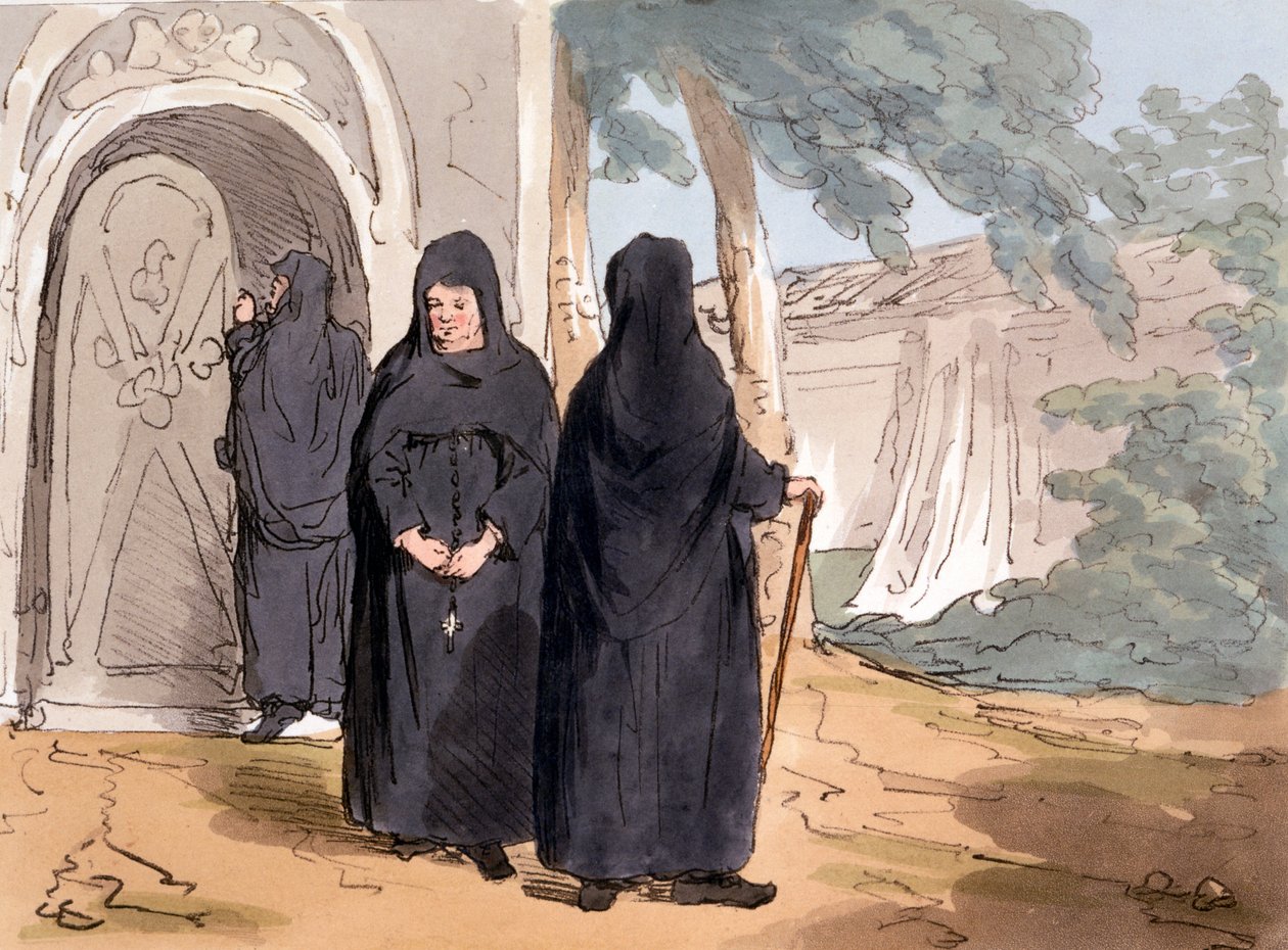 Jeptišky, 1804 od John Augustus Atkinson