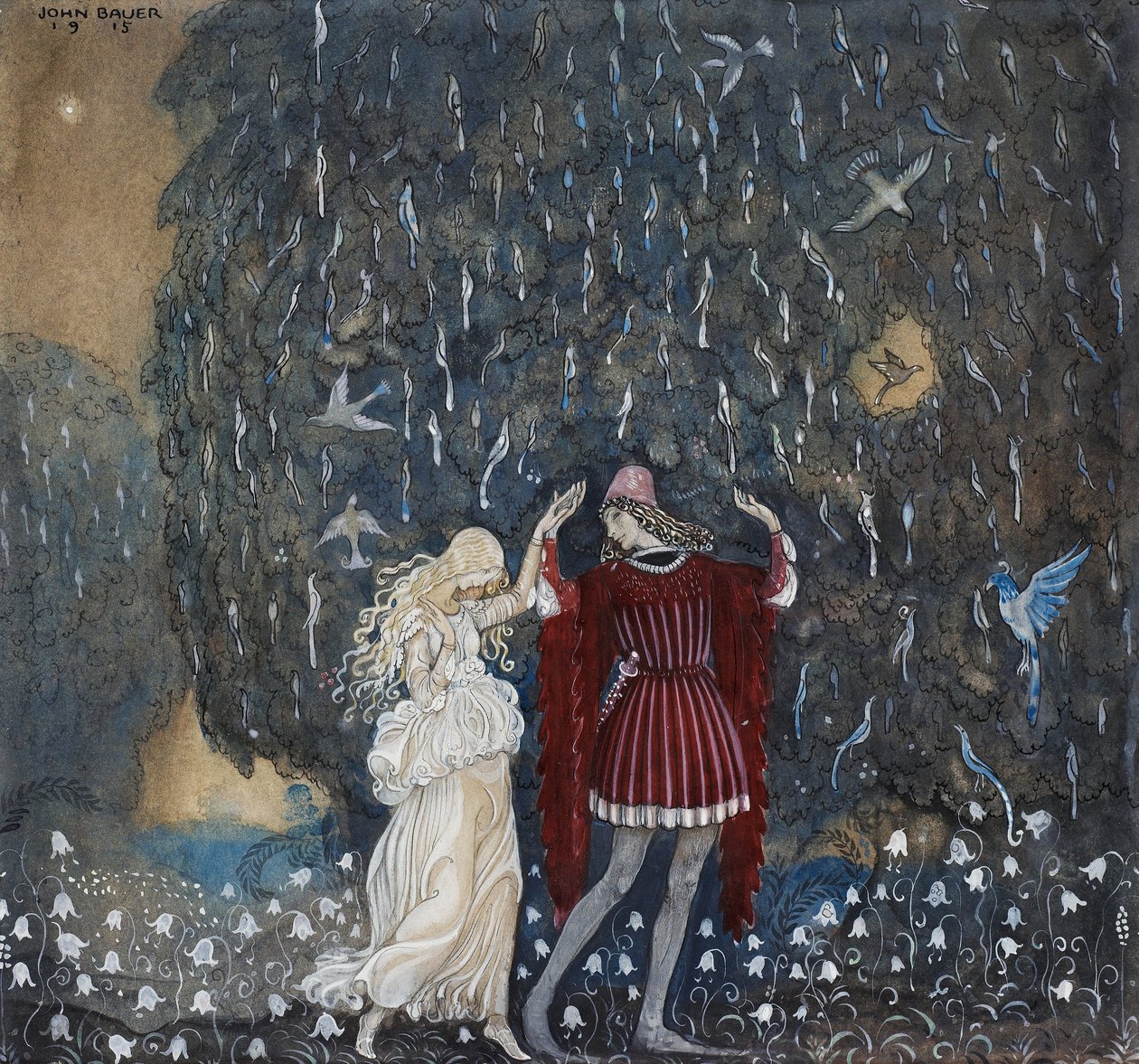 Lena a rytířský tanec od John Bauer