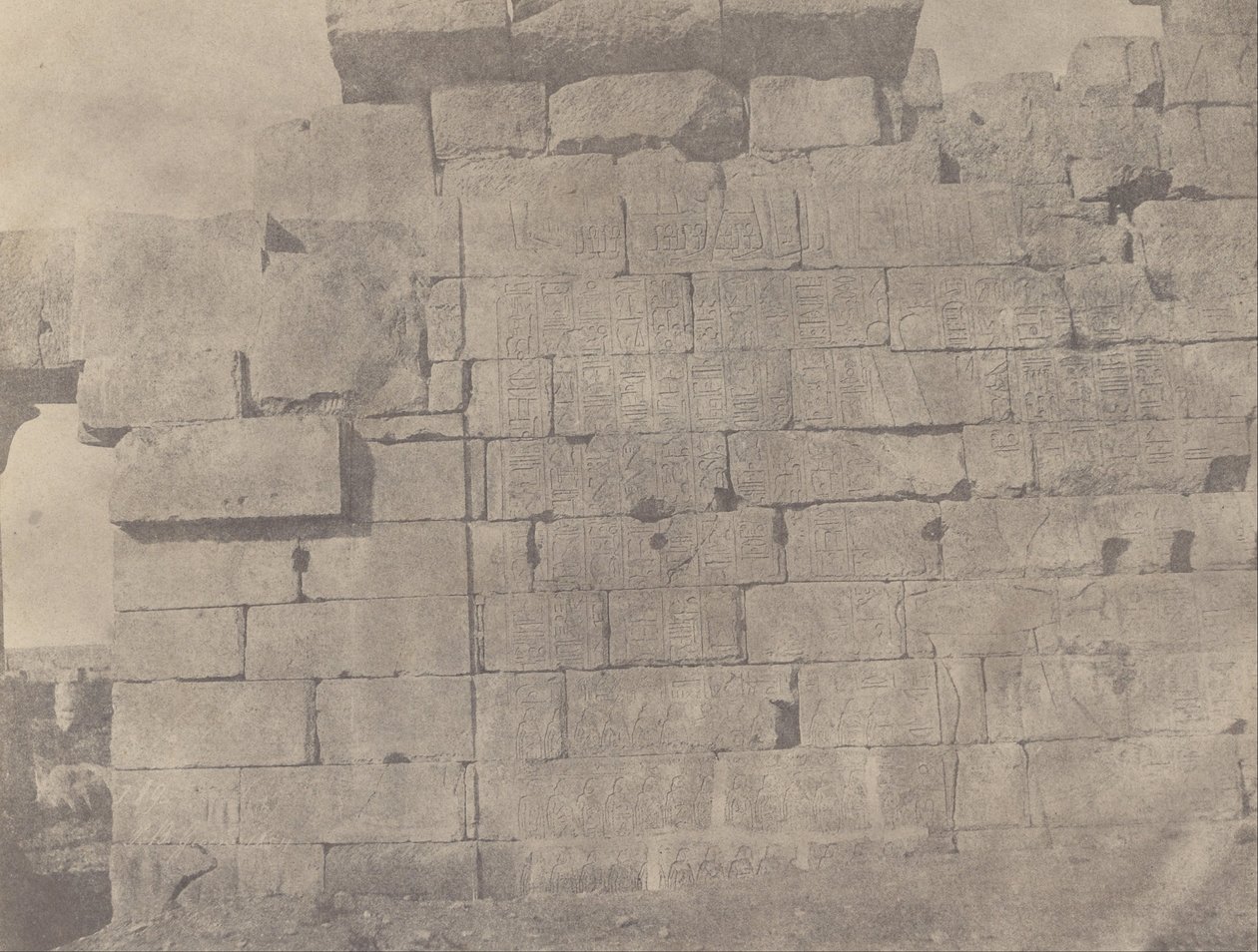 (Karnac, Hypostyle Hall, South Wall (Exterior Face)) od John Beasly Greene