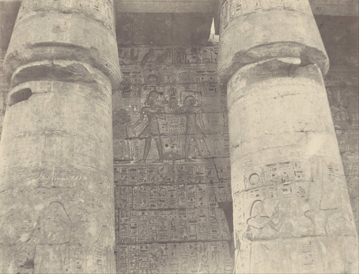 (Medinet Habu, Ramses Méïamoun Palace, levá zeď) od John Beasly Greene