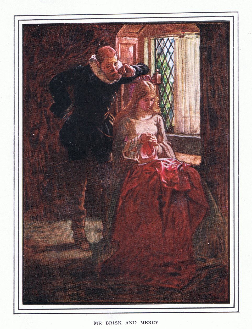 Pan Brisk a Mercy od John Byam Liston Shaw
