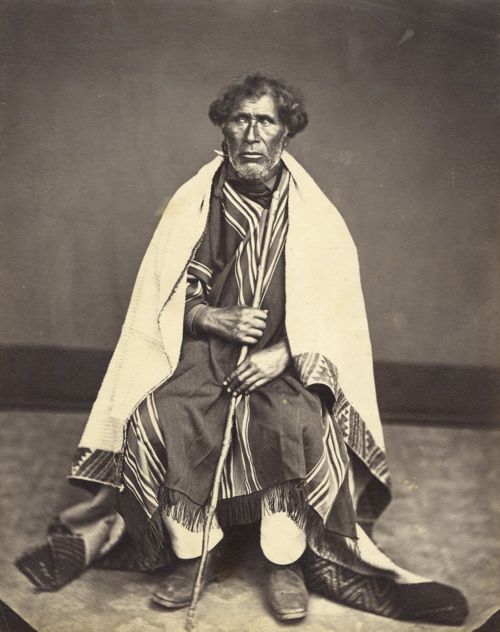 King of Tairoa, c.1860 (albumen print) od John Nicol Crombie