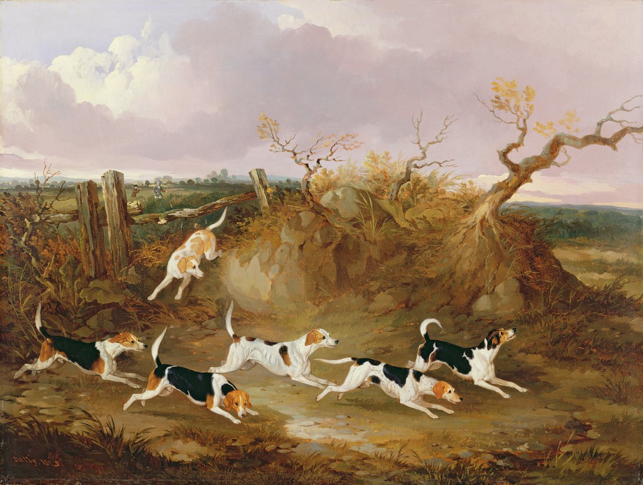Bíglové v plném pláči, 1845 od John Dalby