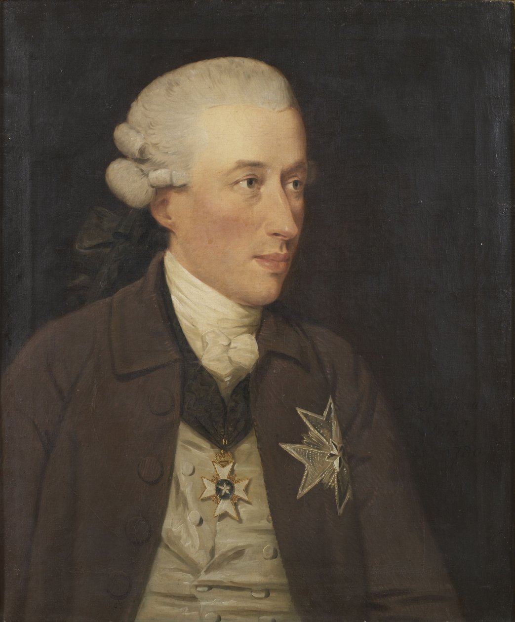 Portrét barona Gustafa Adama von Nolckena (1733-1813) od John Downman