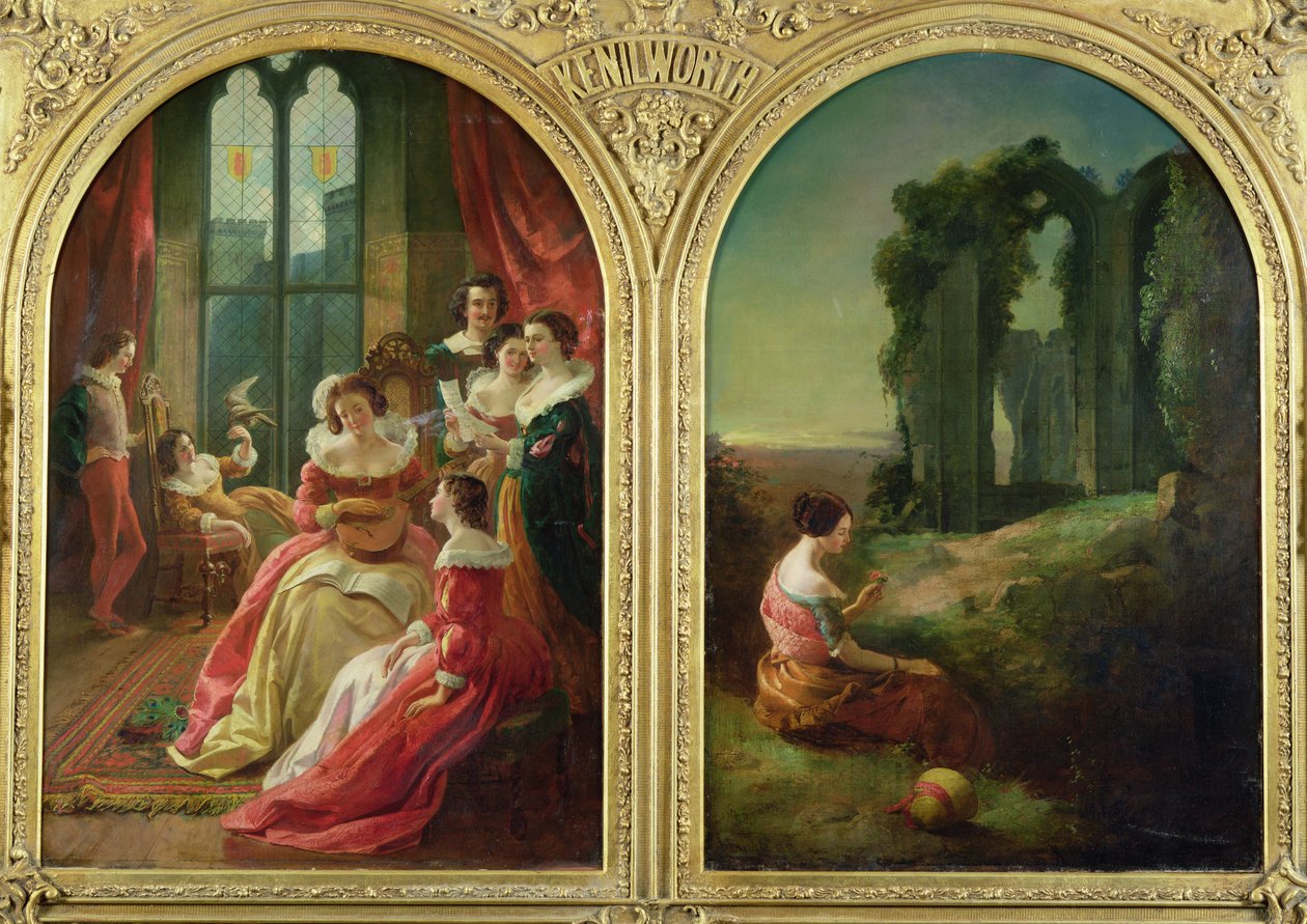 Hrad Kenilworth – minulost a současnost, 1854 od John Eaton Walker
