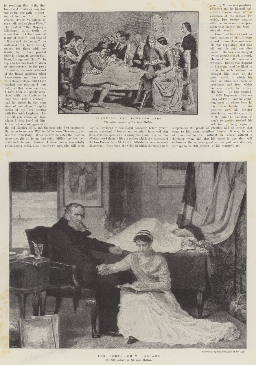 Zesnulý sir John Everett Millais od John Everett Millais