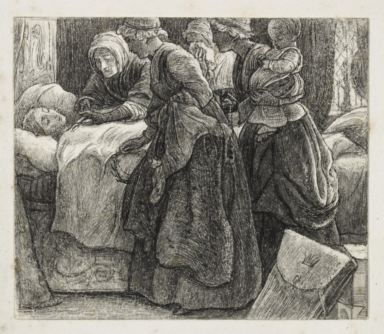 Pán Burleigh (pero a černý inkoust) od John Everett Millais