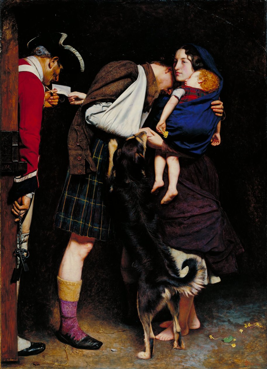 Řád propuštění 1746 od John Everett Millais