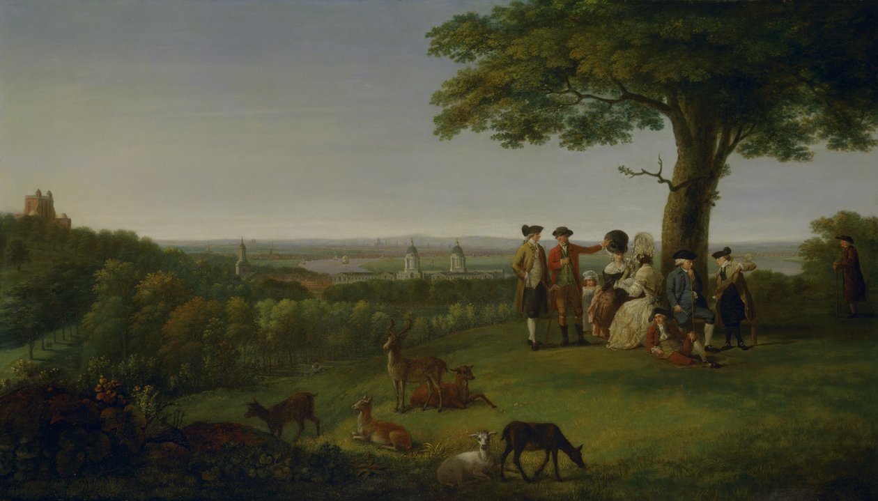 One Tree Hill, Greenwich, s Londýnem v dáli od John Feary