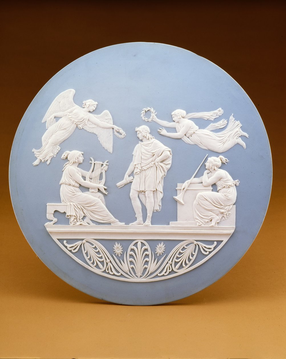Apoteóza Vergilia, Wedgwood, cca 1776 (jaspis) od John Flaxman