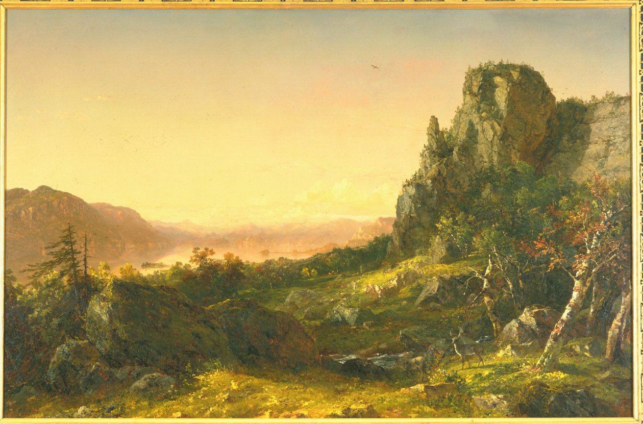 Skalnatá krajina, 1853 od John Frederick Kensett