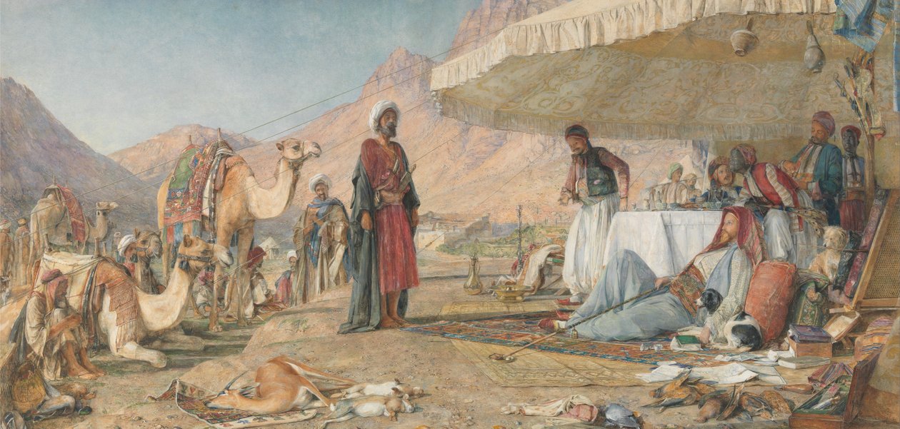 Frankův tábor v poušti Mount Sinai. 1842 od John Frederick Lewis