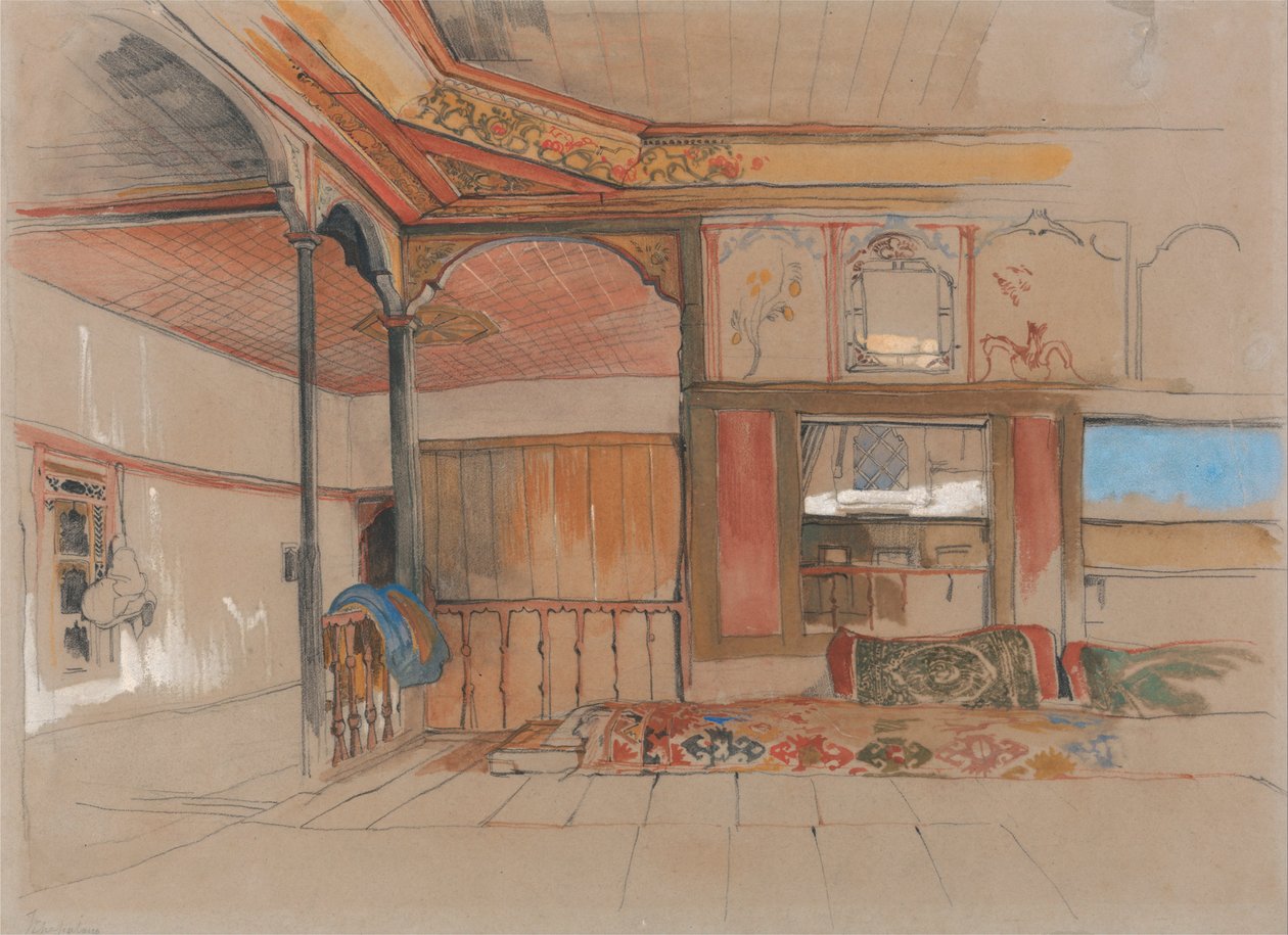 Interiér východního domu od John Frederick Lewis