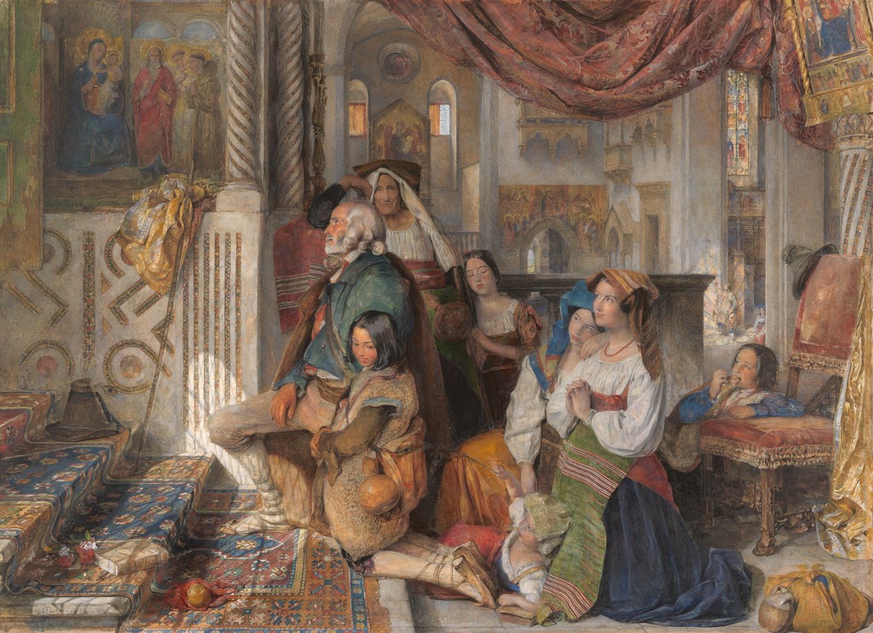 Římští poutníci od John Frederick Lewis