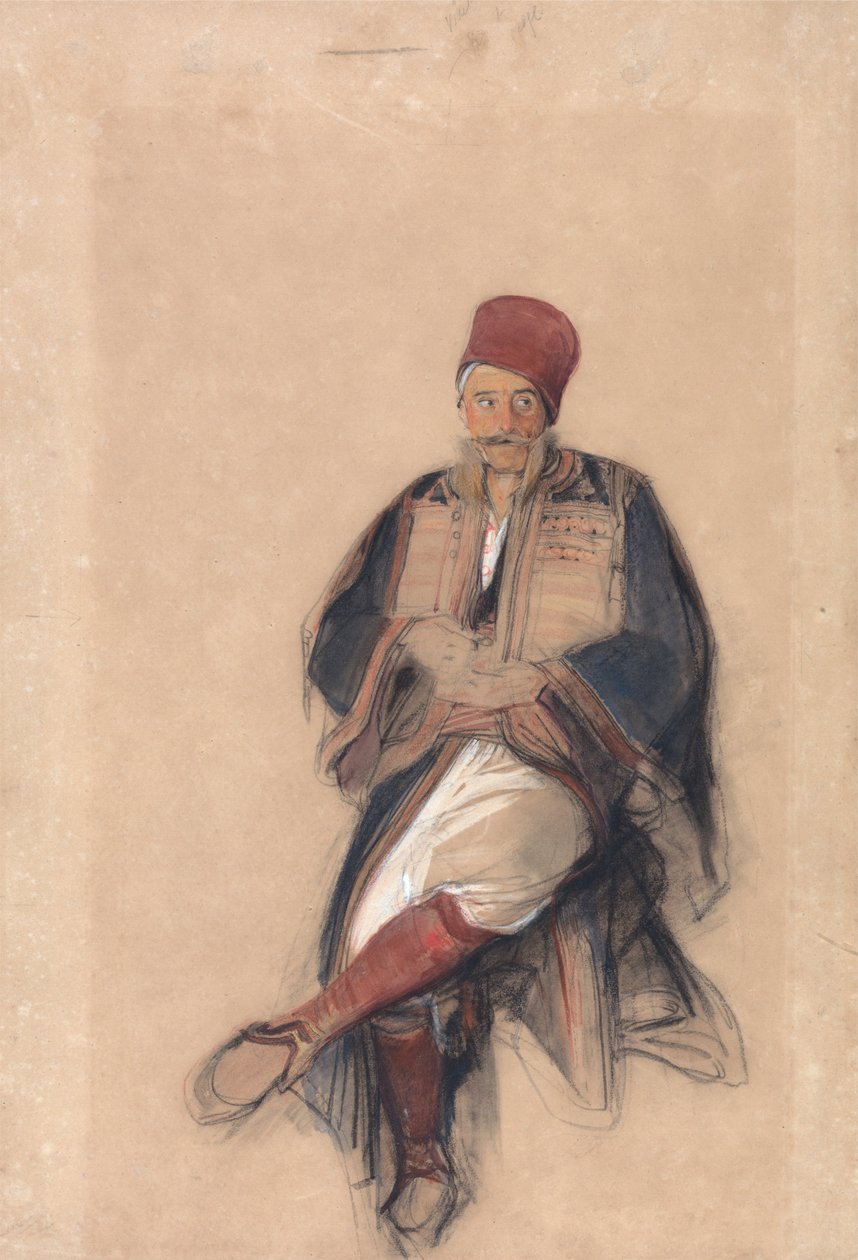 Sedící turek od John Frederick Lewis