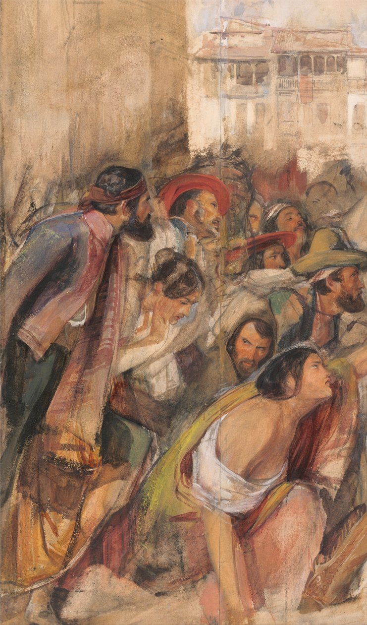 Studie pro vyhlášení Dona Carlose od John Frederick Lewis