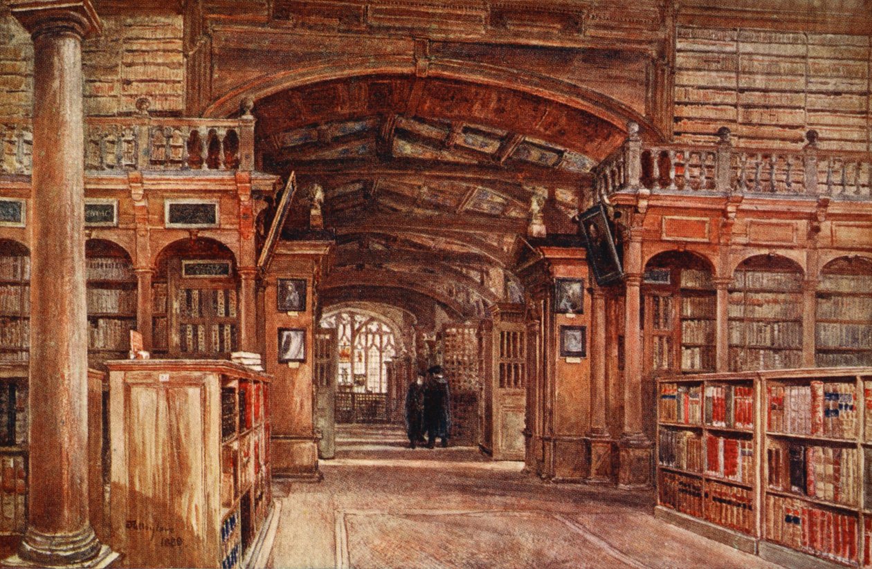 Interiér Bodleian Library, 1903 od John Fulleylove