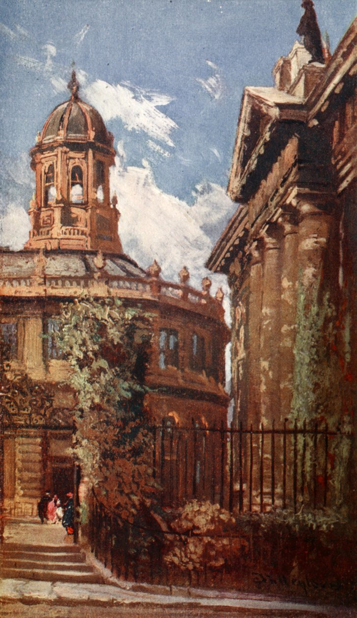 Sheldonian Theatre a Old Clarendon Buildings, 1903 od John Fulleylove