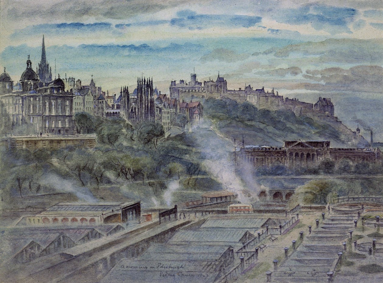 Edinburgh z blízkosti kaple sv. Antonína na severozápadním rameni Arthur