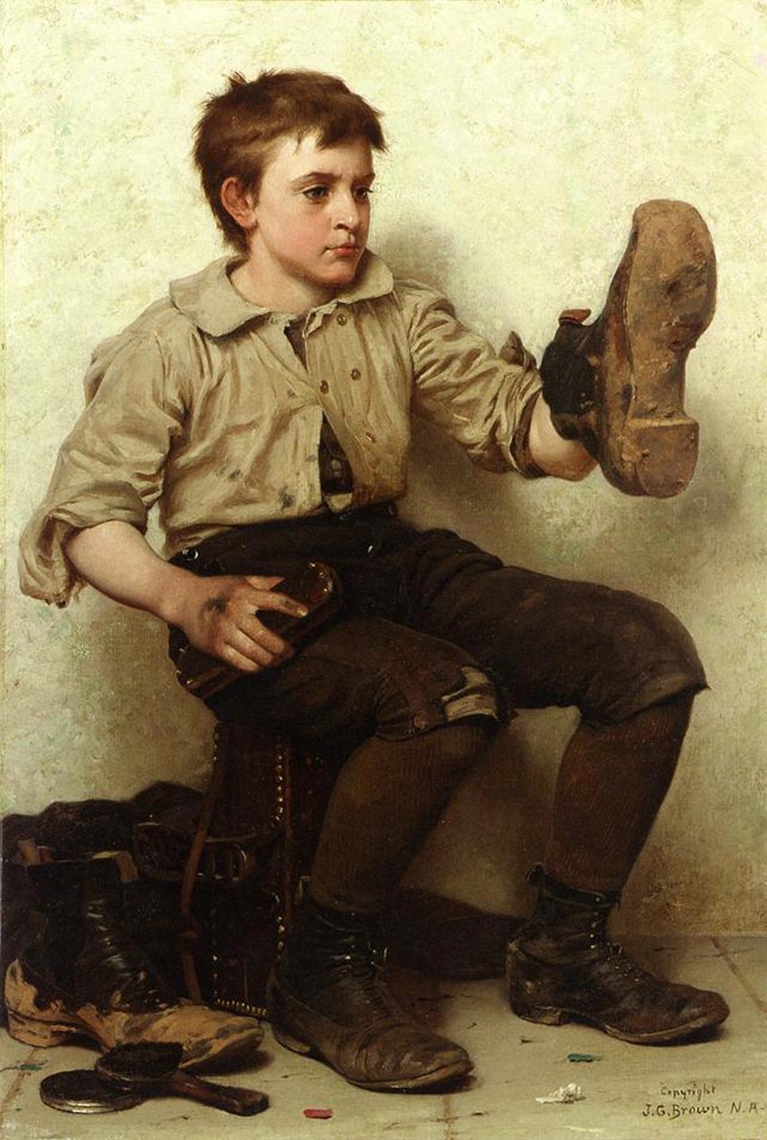 Boot Boy, asi 1885-90 od John George Brown