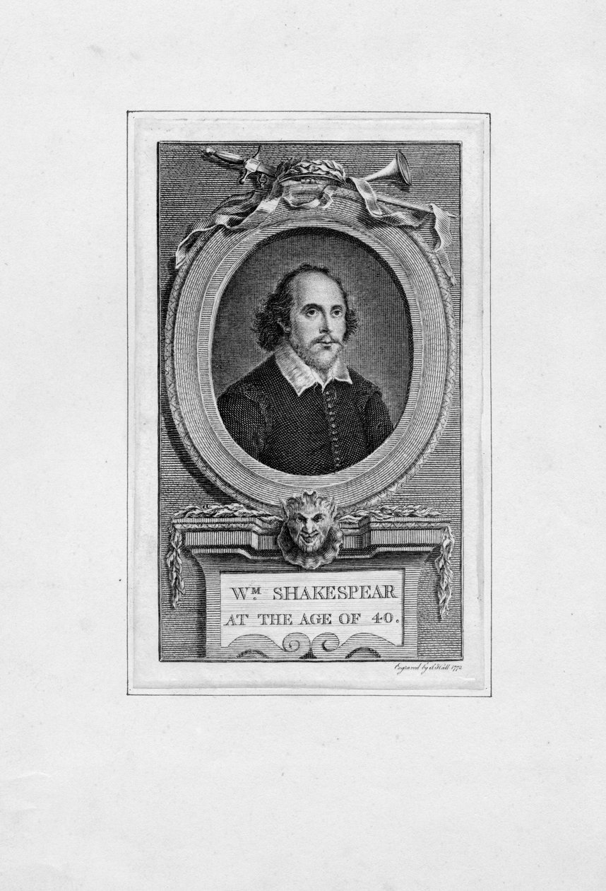 rytý portrét od John Hall