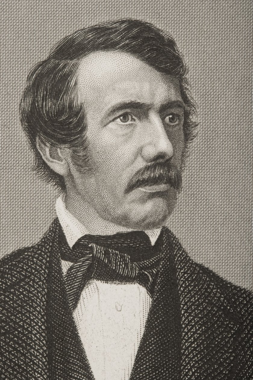 David Livingstone (1813-73) vyryl D.J. Libra z fotografie z 