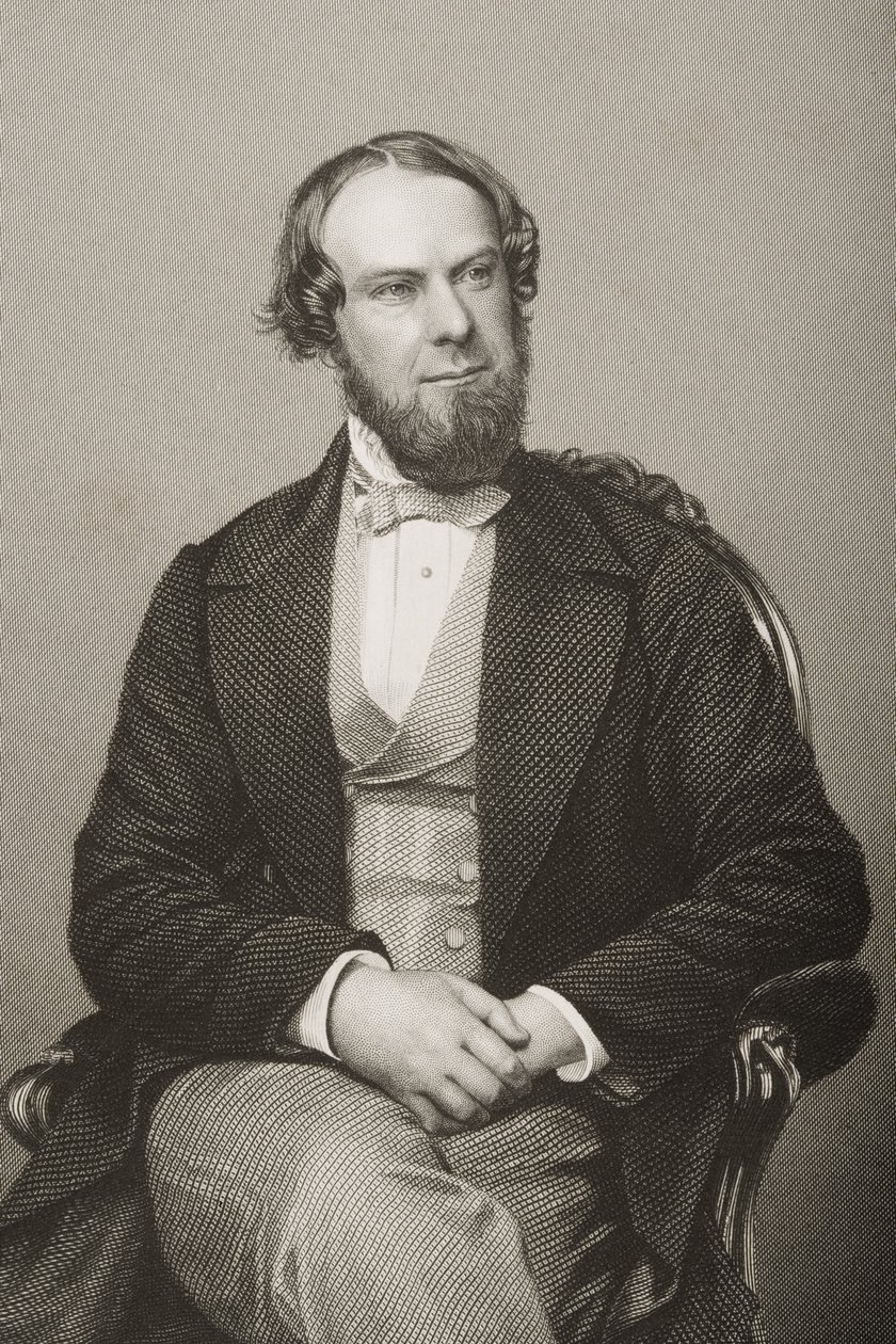John Wodehouse (1826-1902) 1. hrabě z Kimberley, vyryl D.J. Libra z fotografie z 