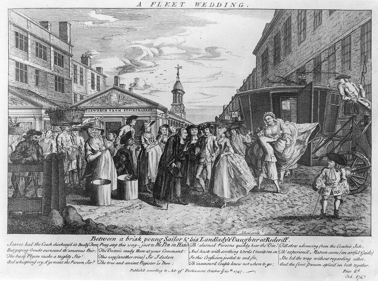 Flotilní svatba, 1747 od John June