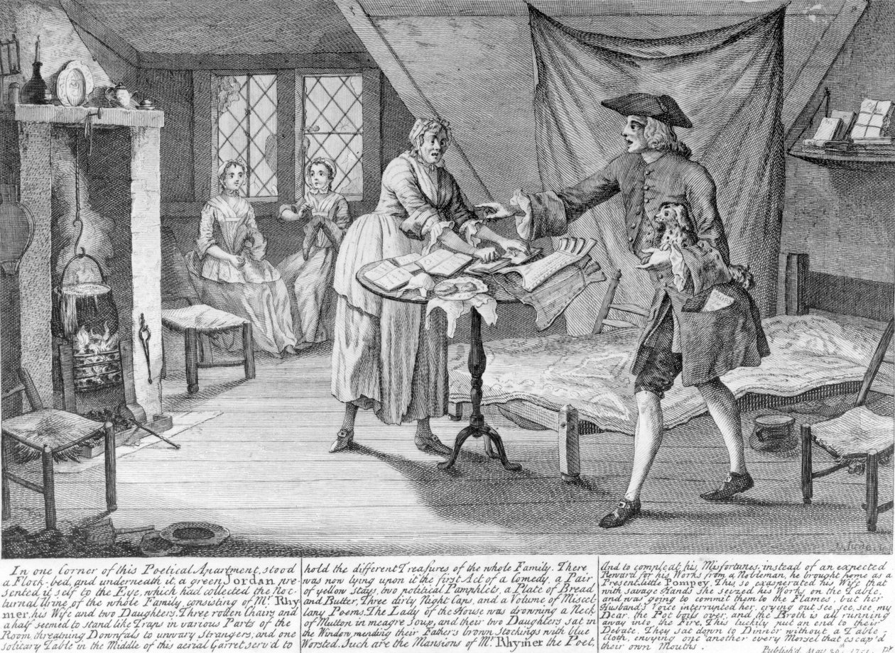 Popis strastí básníka garreteer, 1751 od John June