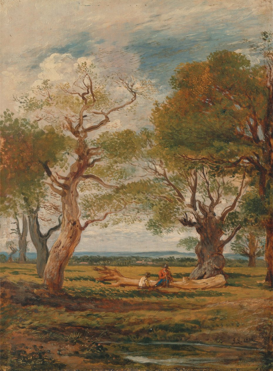 Krajina s postavami od John Linnell