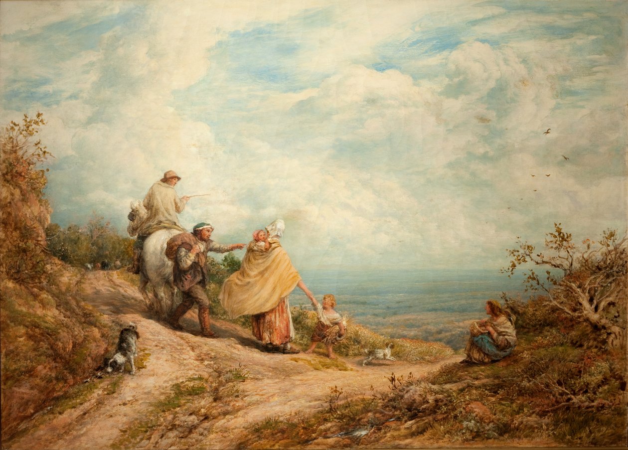 Ukazovat na cestu, 1874 od John Linnell