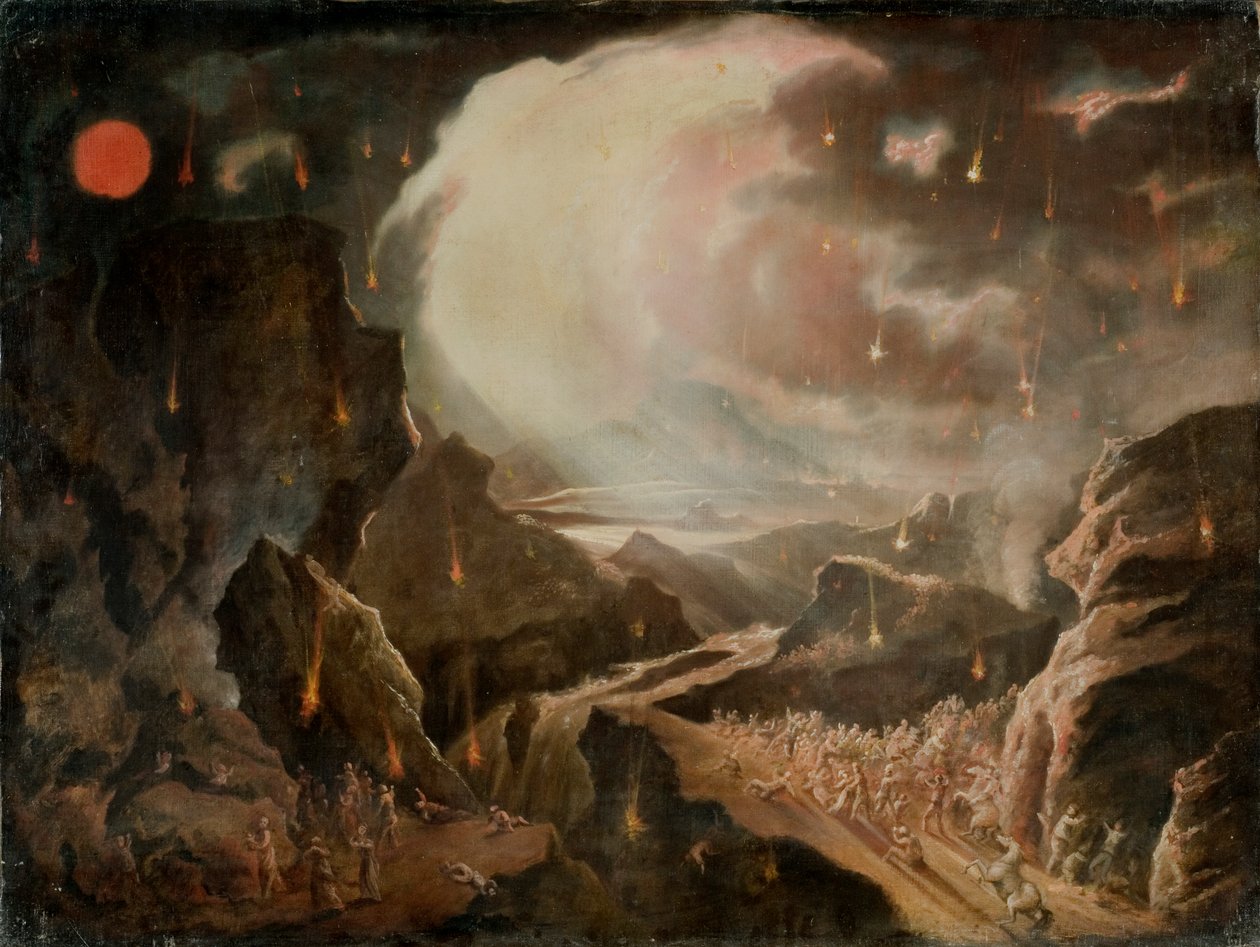 Scéna biblické zkázy od John Martin