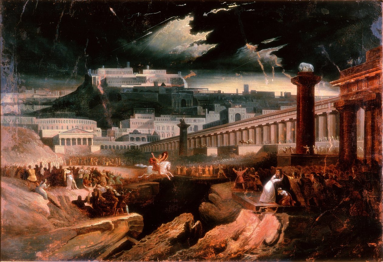Marcus Curtius, cca 1827 od John Martin