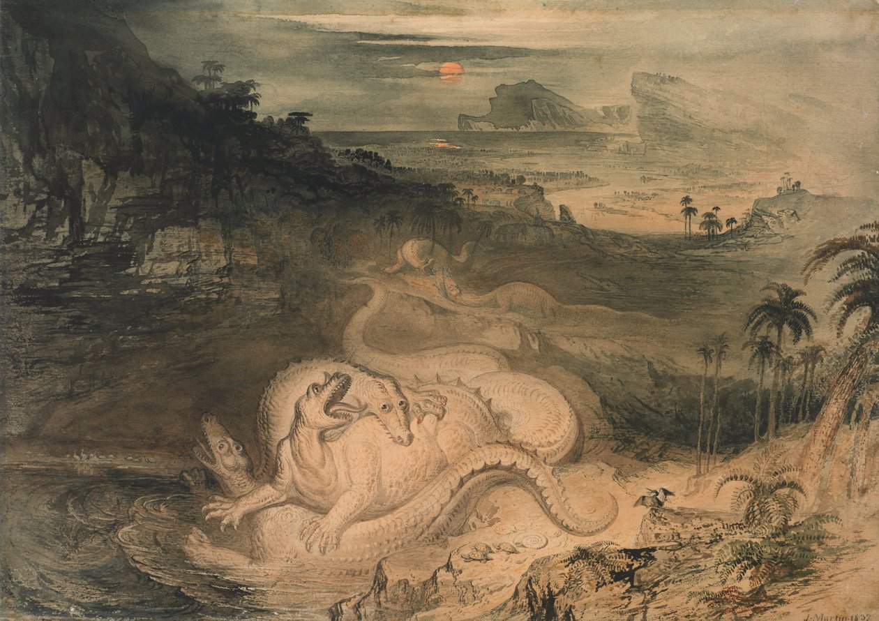 Země Iguanodon od John Martin