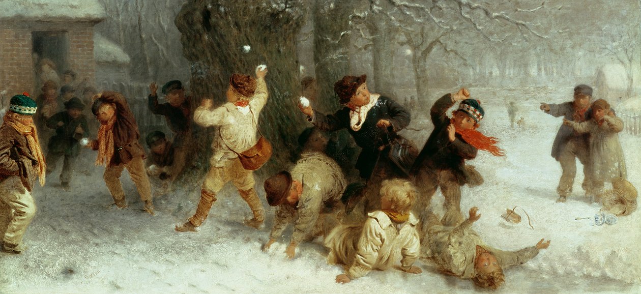 Sněhové koule, 1865 od John Morgan