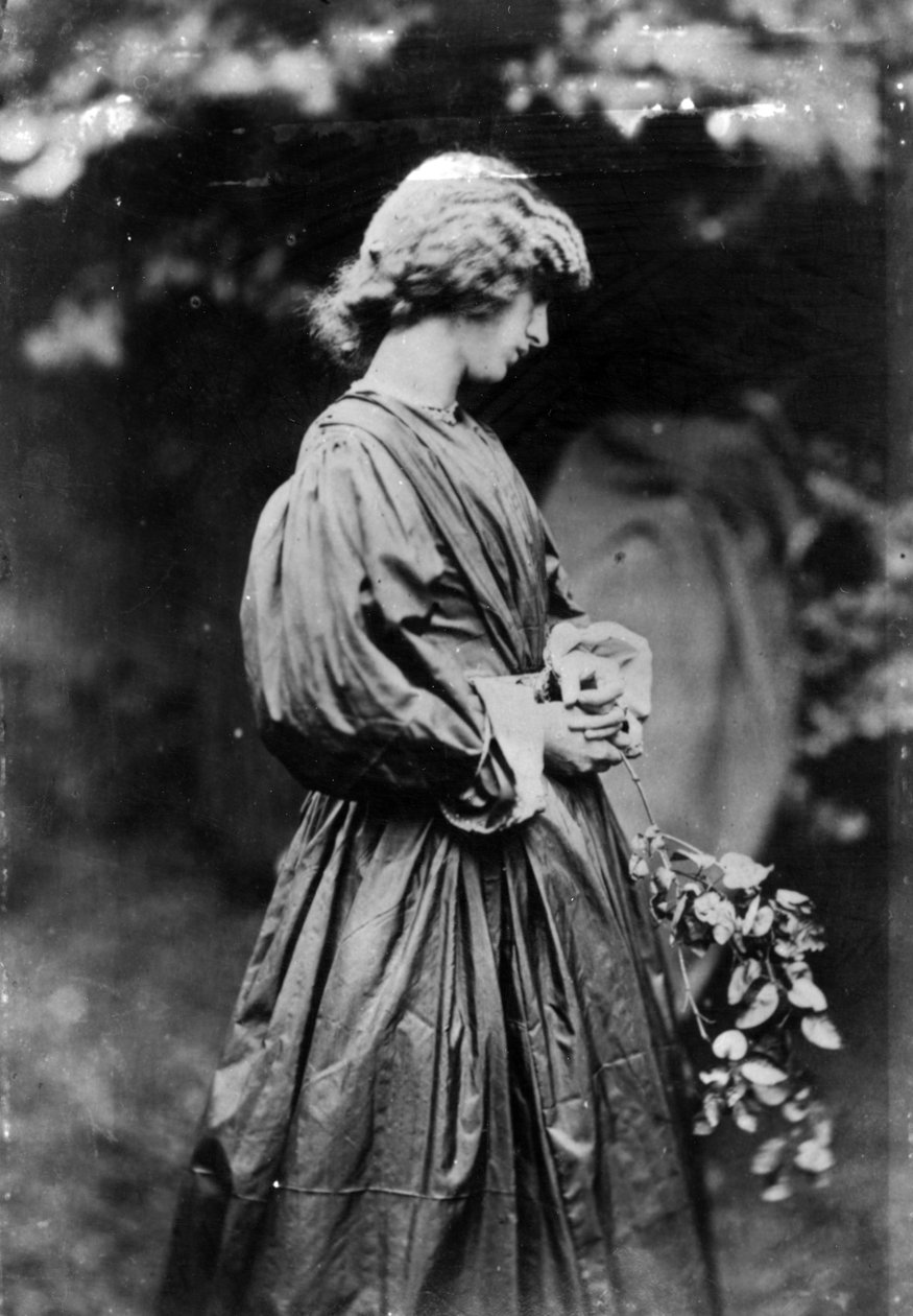 Jane Morris, pózoval Dante Gabriel Rossetti, 1865 (tisk alba) od John R. Parsons